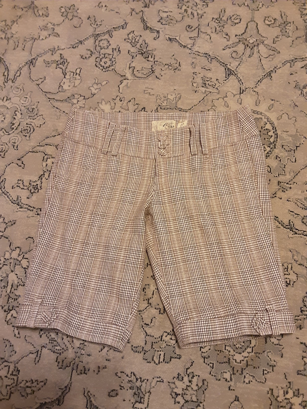 Y2K Guess Plaid Bermuda Shorts